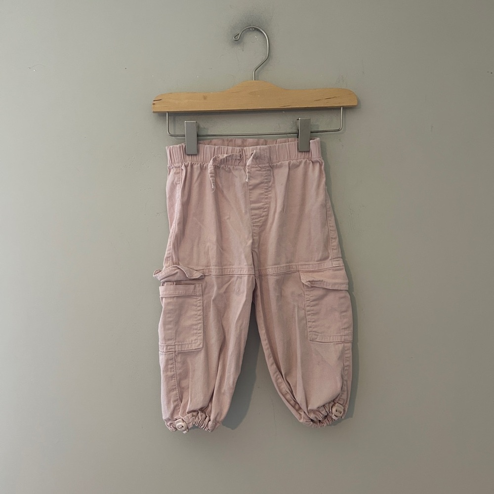 $12 ADD ON Zara cargo jogger pants size 12-18M H&M baby gap Janie and Jack